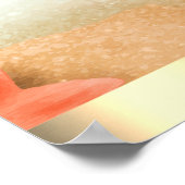 Elegant Yoga Instructor Blue Lotus Poster (Hoek)