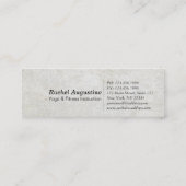 Elegant YOGA Instructor Calligraphy ZEN OM Symbol Mini Visitekaartje (Achterkant)