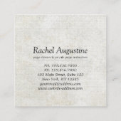 Elegant YOGA Instructor Calligraphy ZEN OM Symbol Vierkante Visitekaartje (Achterkant)