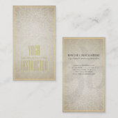 Elegant YOGA Instructor Floral Mandala & OM-symboo Visitekaartje (Voorkant / Achterkant)