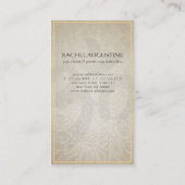 Elegant YOGA Instructor Floral Mandala & OM-symboo Visitekaartje (Achterkant)