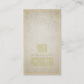 Elegant YOGA Instructor Floral Mandala & OM-symboo Visitekaartje (Voorkant)