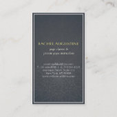 Elegant Yoga Instructor Gold Symbol en Mandala Visitekaartje (Achterkant)