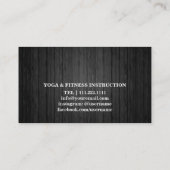 Elegant Yoga Instructor Roos Gold Tree Visitekaartje (Achterkant)