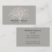 Elegant Yoga Instructor Roos Gold Tree Visitekaartje (Voorkant / Achterkant)