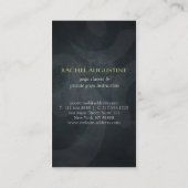 Elegant Yoga Instructor Studio Gold Foil om Symbol Visitekaartje (Achterkant)