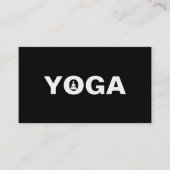 Elegant Yoga Instructor Visitekaartje (Voorkant)