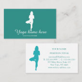 Elegant Yoga Instructor Visitekaartje (Voorkant / Achterkant)