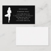 Elegant Yoga Instructor Visitekaartje (Voorkant / Achterkant)