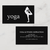 Elegant Yoga Instructor Visitekaartje (Voorkant / Achterkant)