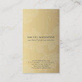 Elegant YOGA Instructor White Gold Floral Mandala Visitekaartje (Achterkant)