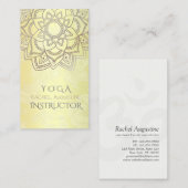 Elegant YOGA Meditation Instructor Mandala Floral Visitekaartje (Voorkant / Achterkant)