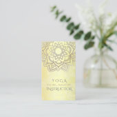 Elegant YOGA Meditation Instructor Mandala Floral Visitekaartje (Staand voorkant)