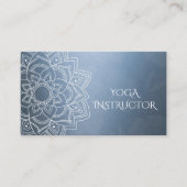 Elegant YOGA Meditation Instructor Mandala Floral Visitekaartje (Voorkant)