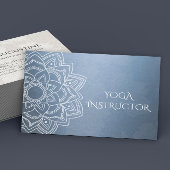 Elegant YOGA Meditation Instructor Mandala Floral Visitekaartje