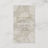 Elegant Yoga Meditation Pose Gold Foil om Symbol Visitekaartje (Achterkant)