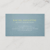 Elegant Yoga Meditation Pose Gold Foil ZEN Symbol Visitekaartje (Achterkant)