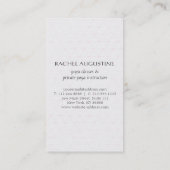 Elegant Yoga Meditation Pose Om Symbol Waterverf Visitekaartje (Achterkant)