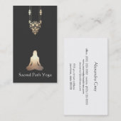 Elegant Yoga Meditation Pose Visitekaartje (Voorkant / Achterkant)