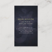 Elegant Yoga OM-symbool en zuiver donkerlicht Visitekaartje (Achterkant)