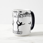 Elegant yoga stelt mok voor (Voorkant rechts)