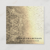 Elegant Yoga Vierkante Visitekaartje (Voorkant)