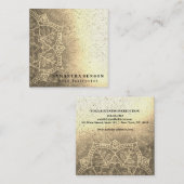 Elegant Yoga Vierkante Visitekaartje (Voorkant / Achterkant)