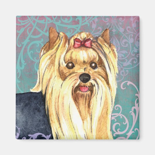 Elegant Yorkie Magneet (Voorkant)