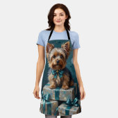 Elegant Yorkshire Terrier Dog Holiday Gift Stack Schort (Gedragen)