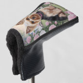 Elegant Yorkshire Terrier Roos Tuinschilderij Golfheadcover (3/4 voorkant)