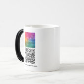 Elegant Your Logo Custom QR Code Promotional Magische Mok (Voorkant links)