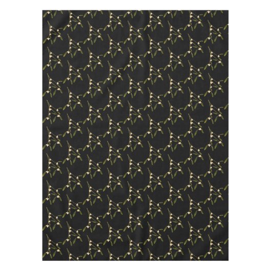 Elegant Yule Mistletoe Tafelkleed (Voorkant)