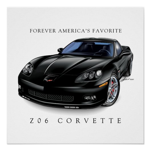 ELEGANT Z-06 VETTE ILLUSTRATIE PERFECT POSTER (Voorkant)