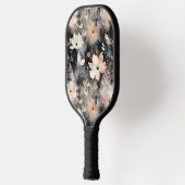 Elegant Zacht Bloempatroon met Monogram Pickleball Paddle (Links)