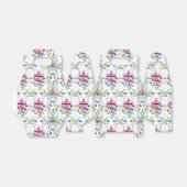 Elegant zacht orchidee bloemmotief - stijlvol bedankdoosjes (Uitgevouwen)