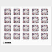 Elegant zacht Paarse Kerst sticker (Vel)