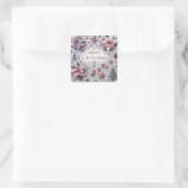 Elegant zacht Paarse Kerst sticker (Tas)