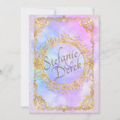 Elegant Zacht Pastel & Goud Aankondiging (Voorkant)