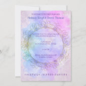 Elegant Zacht Pastel & Goud Aankondiging (Achterkant)