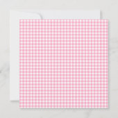 Elegant zacht roze boog Baby shower Bedankkaart (Achterkant)