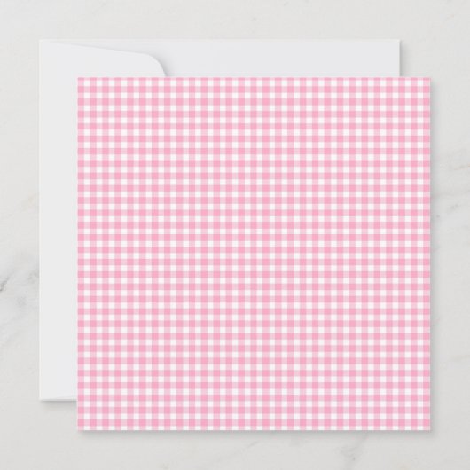 Elegant zacht roze boog Baby shower Bedankkaart (Achterkant)