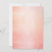 Elegant Zacht Roze Perzik Bloemen Boho Verjaardags Kaart (Achterkant)