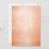 Elegant zacht terracotta bloemig Boho Baby shower Kaart (Achterkant)