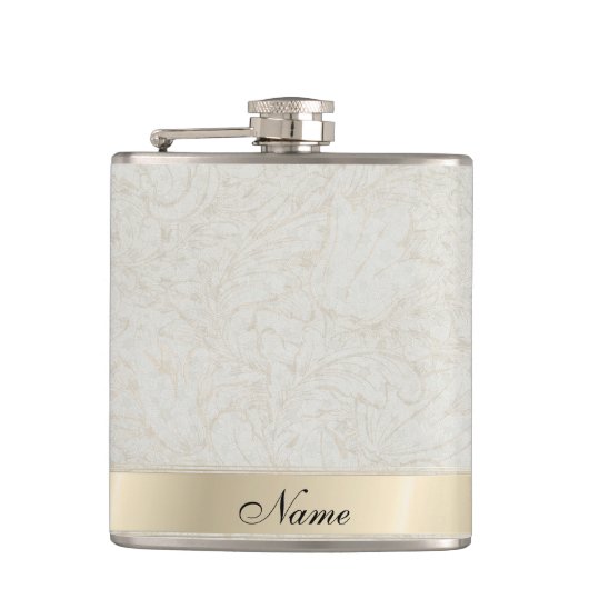 Elegant  zachte, bloemige heupfles (Voorkant)