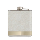 Elegant  zachte, bloemige heupfles (Achterkant)