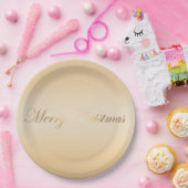 Elegant zachte gouden vakantie papieren bordje (Feest)