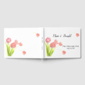 Elegant Zachte Roze Tulpen Gastenboek (Volledig)