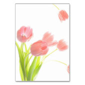Elegant Zachte Roze Tulpen Kaart (Achterkant)