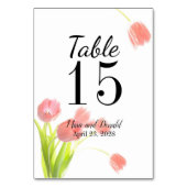 Elegant Zachte Roze Tulpen Kaart (Voorkant)