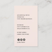 ELEGANT ZACHTE VREEDZUIGEN DIE ZICH TIJDENS DE GOE VISITEKAARTJE (Achterkant)